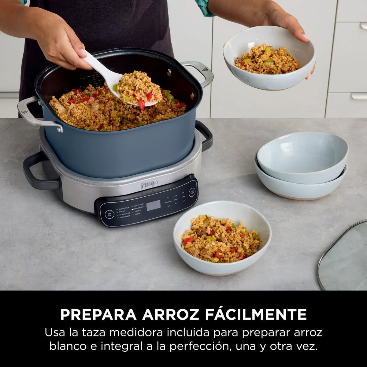 Ninja Foodi PossibleCooker, Olla Eléctrica para Cocinar 8 en 1, 6L