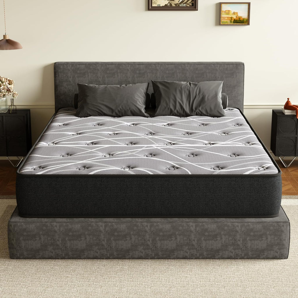 DEWINNER Mattresses 150 x 190 | Height 25 cm | Memory Foam Mattress | Multilayer | Firmness Medium | Breathable and Ergonomic | Ideal Choice for Bedrooms and Apartments
