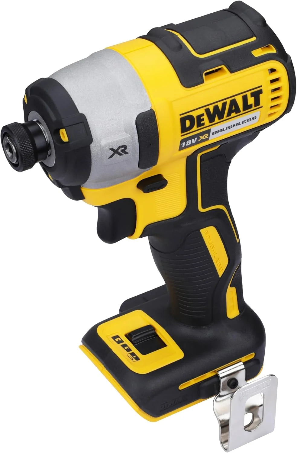 DEWALT DCF887N-XJ - Atornillador de impacto, Motor sin escobillas, 205 Nm de torque, Portapuntas de 1/4", Ligero y compacto, Sin Batería/Cargador