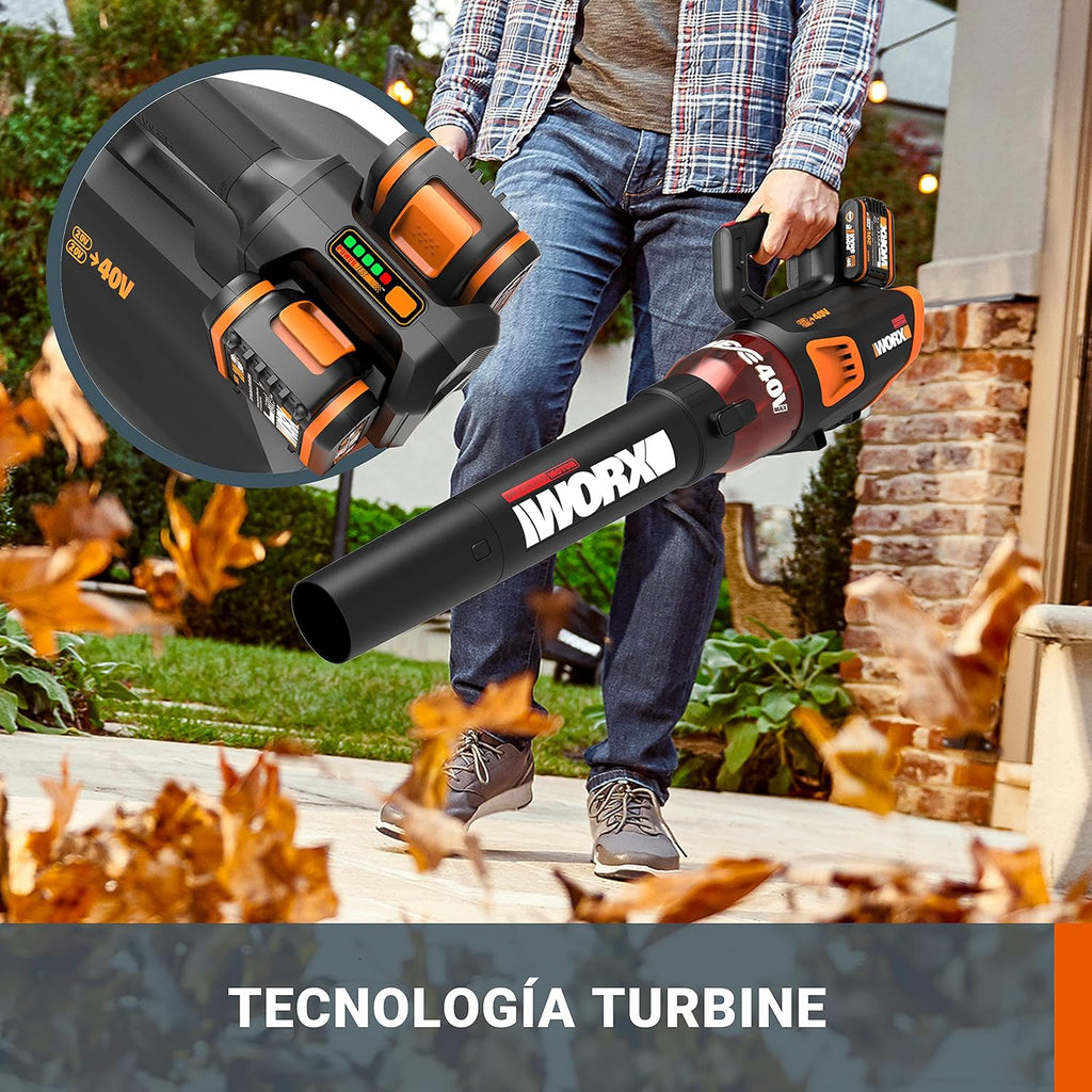 WORX Soplador a batería WG584E.9