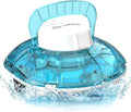 WINNY POOL CLEANER Winny 200 Limpiafondos Piscina, Inalámbrico Robot Limpiafondos Piscina, 75Min Autonomía, Piscinas Desmontables 60m², Doble Filtración, Estacionamiento Auto(Transparente Azul-Blanco)