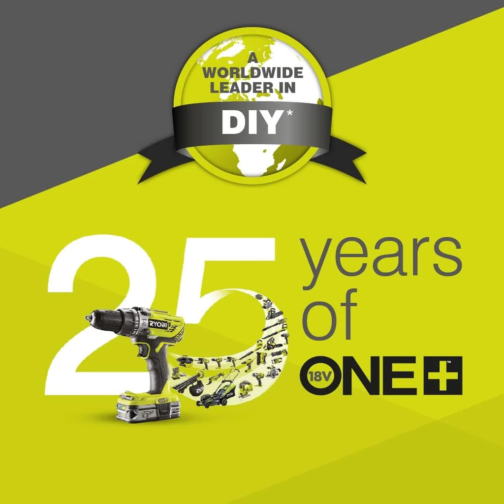 RYOBI - Cortasetos con Pértiga Sin Cable 18V One+ - Cuchillas 45cm - Trabajos de Largo Alcance - Se Entrega con 1 Funda, 1 Arnés, 1 Extensión - OPT1845 - Sin Batería ni Cargador
