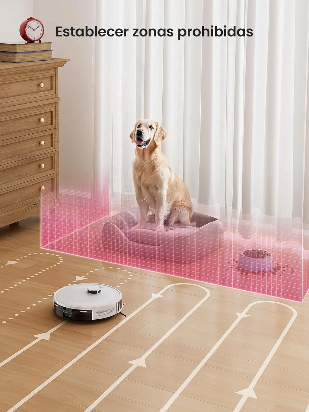 Lefant M2 Robot Aspirador y Fregasuelos con dToF Navegación Láser y App