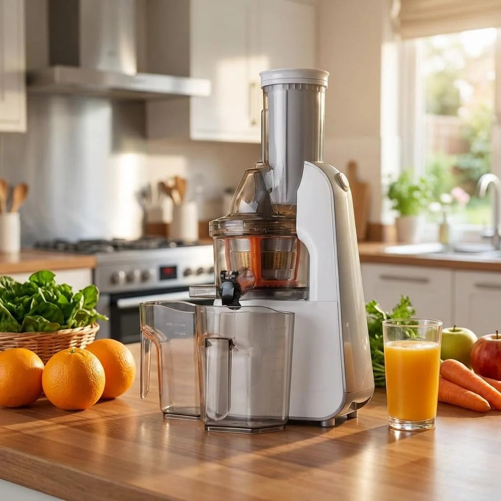 Suinga Exprimidor Electrico Profesional 1L | Exprimidor de Naranjas Eléctrico Vertido Continuo | Exprimidor de Zumo 240W | Recomendado para Bares Restauración