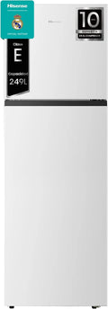 Hisense RT327N4AWE - Frigorífico 2 Puertas Total No Frost, 249L, 168cm, Multi Airflow, Puerta Reversible, Iluminación LED, Cajón de Frutas y Verduras, Blanco
