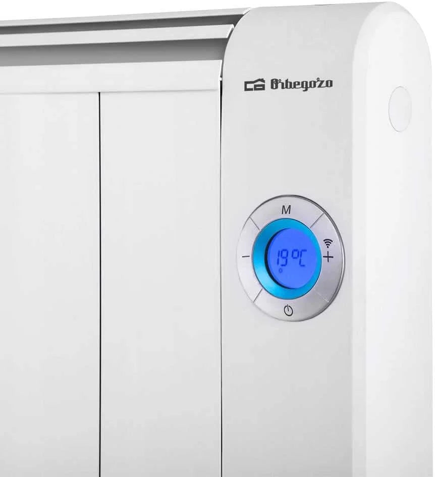 Orbegozo RRW 1000 - Emisor térmico WiFi Bajo Consumo, Sin Aceite, Programable, 3 Modos, Orbegozo App, 1000 W (4175490)