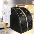 Sauna Infrarroja, Sauna Portátil, Tienda de Sauna Portátil Plegable con Control Remoto para Baño de Sauna Desintoxicación Perspiración Terapia Perder Peso (Negro)