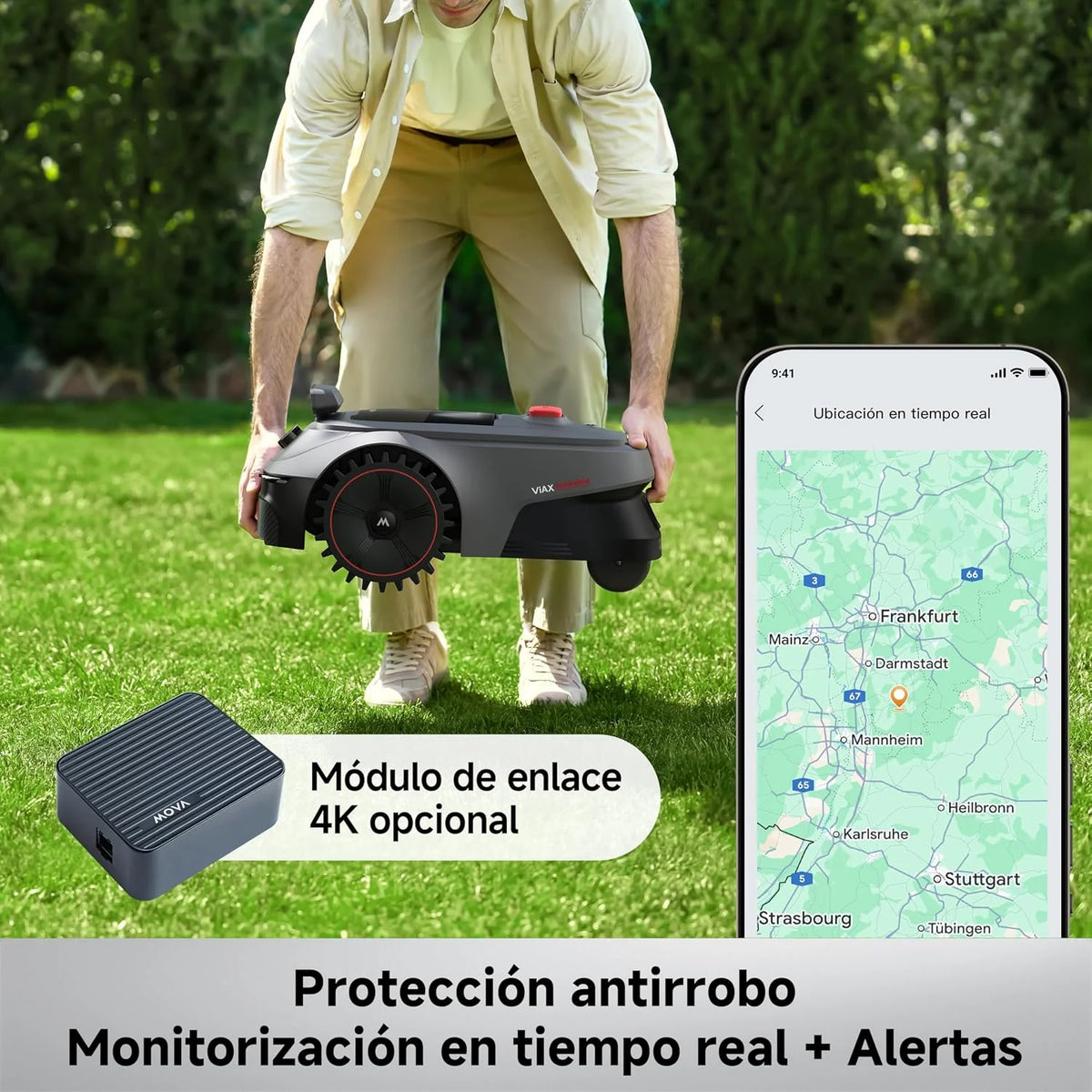 MOVA ViAX 500 Robot cortacésped LiDAR de 360° + Visión Dual con IA