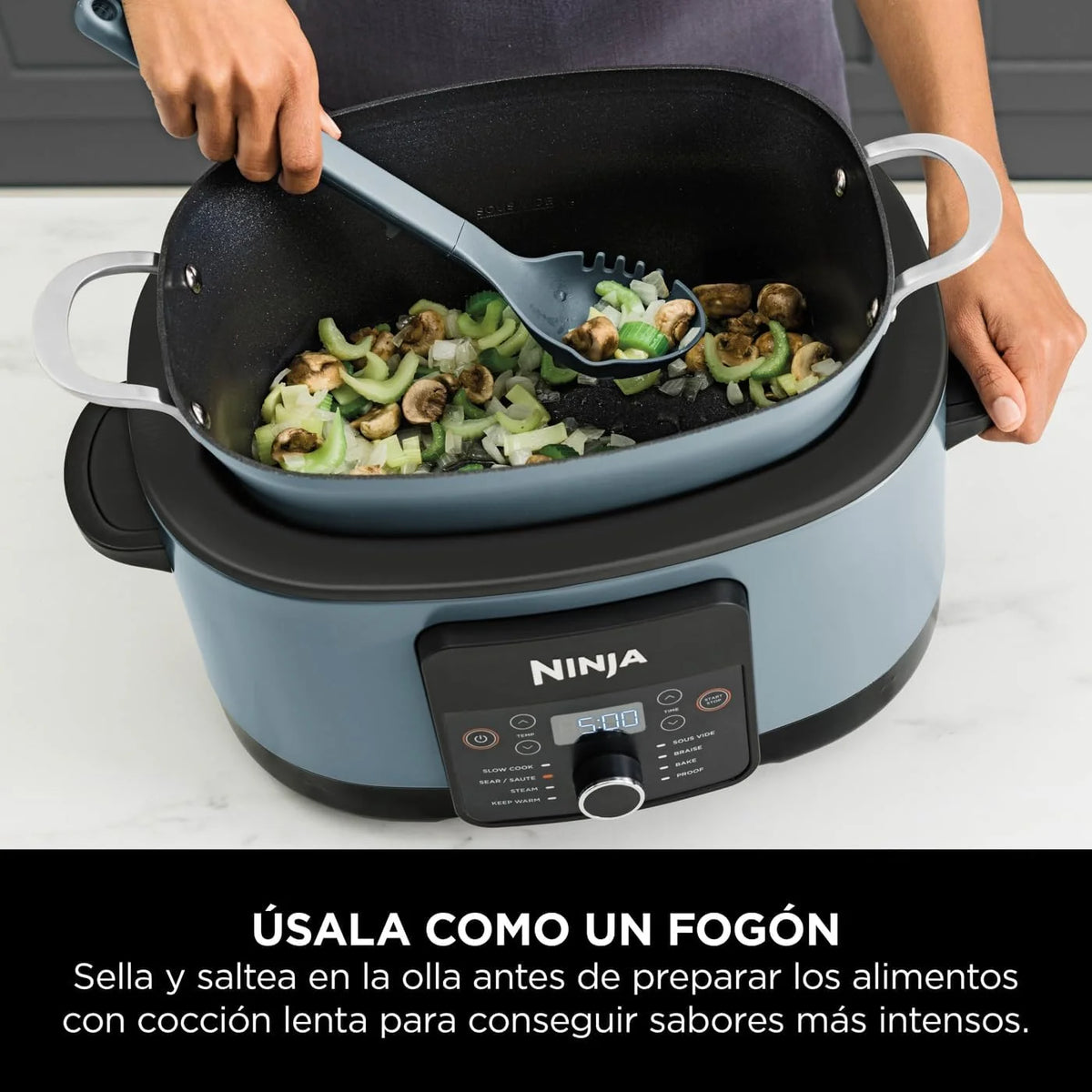 Ninja Foodi PossibleCooker, Olla Eléctrica para Cocinar 8 en 1, 8L