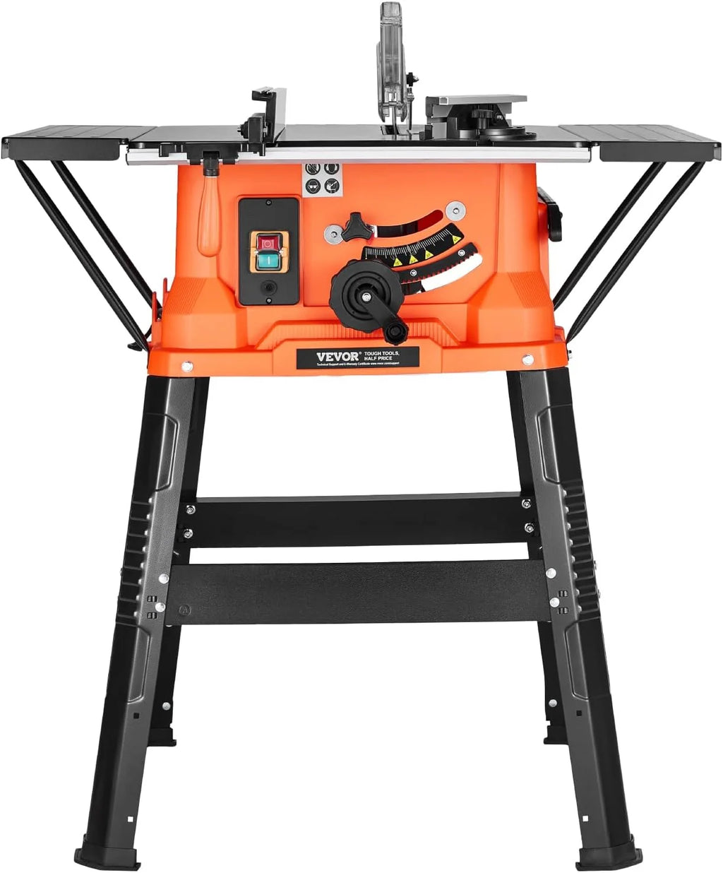 VEVOR Sierra de Mesa de 945 x 850 x 1060 mm con Soporte y Hoja de Sierra de 24 Dientes, Capacidad Máxima de Corte de 200 mm, Velocidad de Corte de 4800 RPM para Carpintería y Fabricación de Muebles