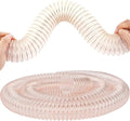Manguera flexible de recogida de polvo de poliuretano, 8 m, 120 mm, resistente a pinchazos, alambre de acero al carbono, manguera de humo reforzada para extractores de polvo, taller y uso industrial
