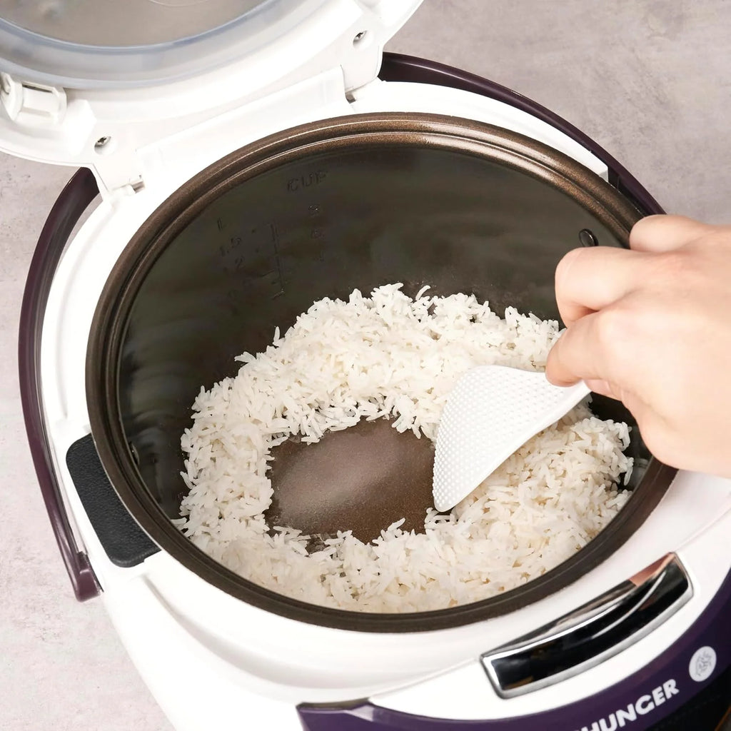 REISHUNGER Olla Arrocera Eléctrica y Vaporera – 1,5 L – Negra