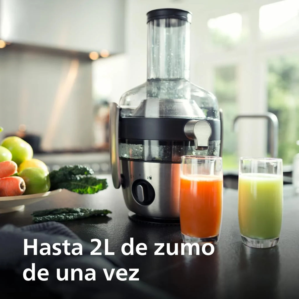 Philips 3000 licuadora zumos, 1100 W, Tubo XXL, FibreBoost, 2L