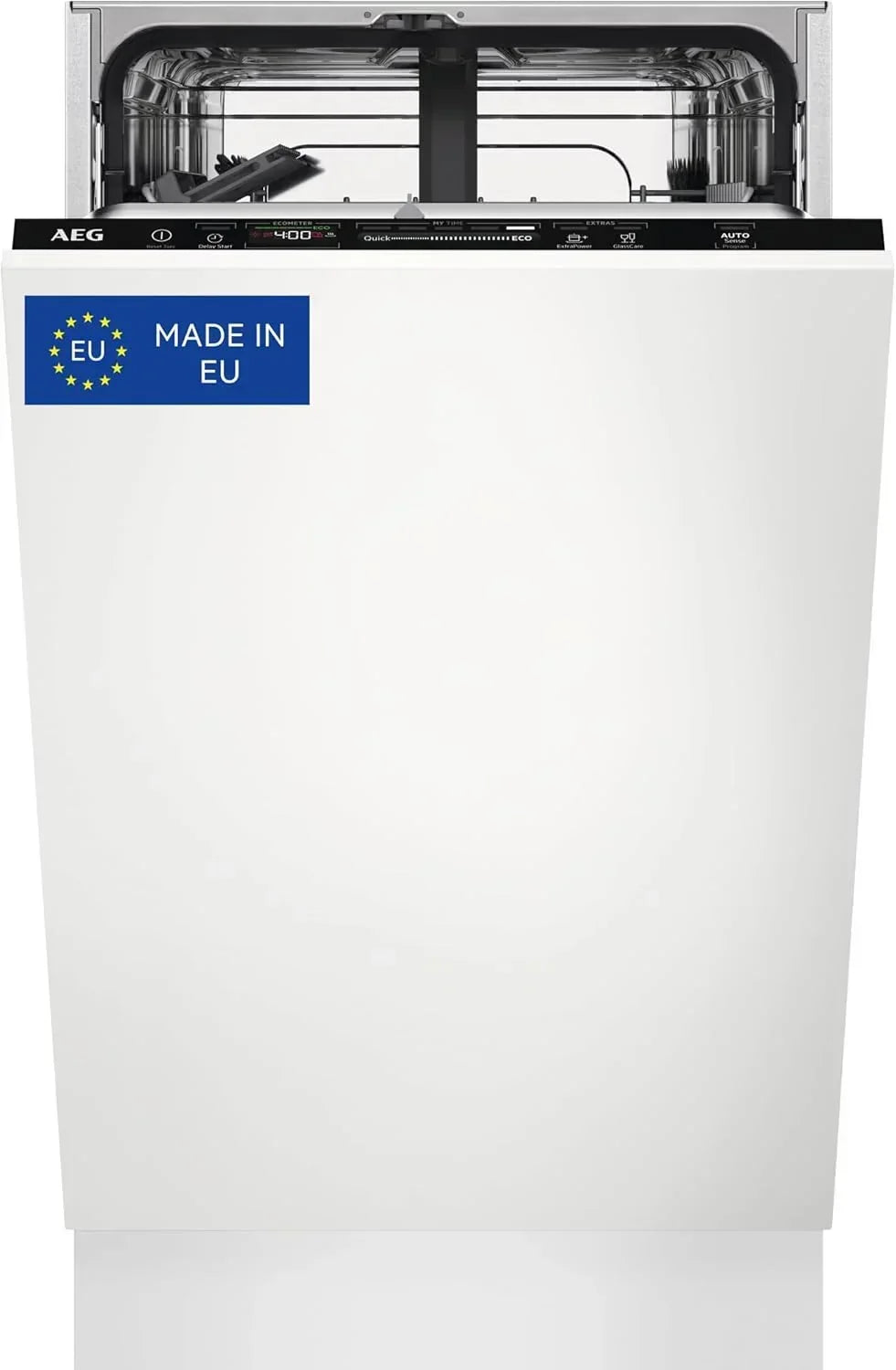 AEG FSB64907Z Integrated Dishwasher, 60 cm, 14 Place Settings, AirDry Drying, Satellite Sprinkler Arm, Glassware, 7 Programs, 3 Temperatures, 44 dB(A), 6000 Series, Class C