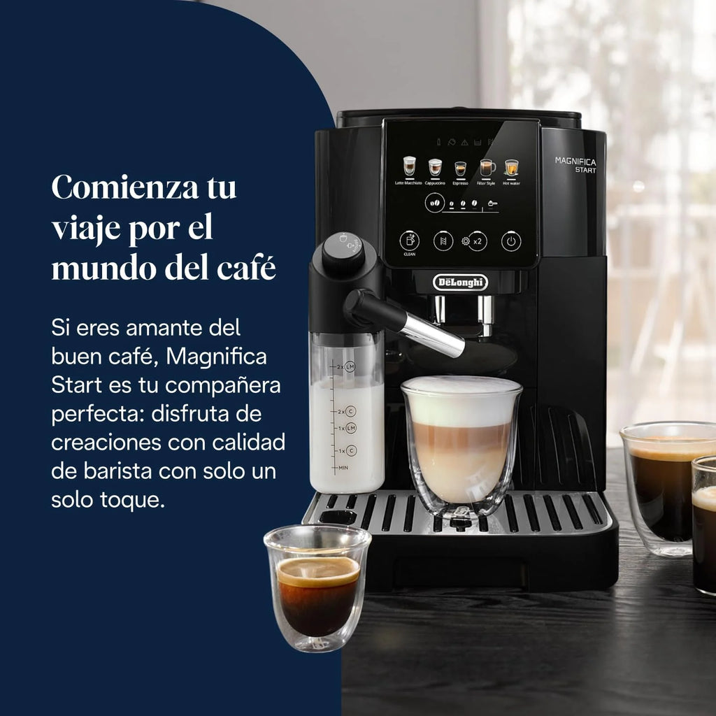 De'Longhi Magnifica Start - Cafetera Superautomática 4 Bebidas Negro