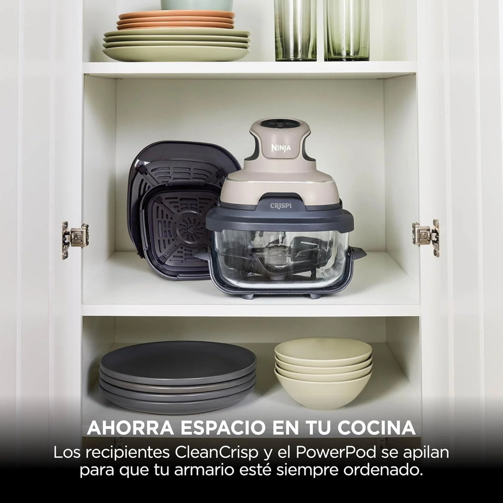 Ninja CRISPi, Freidora de Aire Portátil 4 en 1, 3,8L, Piedra