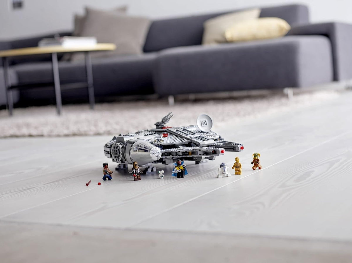 Star Wars: The Rise of Skywalker Millennium Falcon 75257 Starship Model Building Kit and Minifigures, New 2019 (1,351 Pieces)