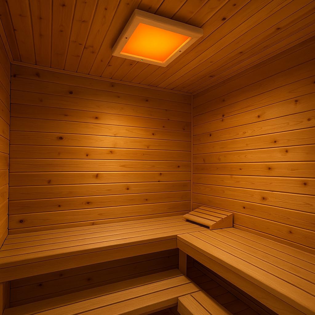 Luz LED de color para sauna infrarroja con mando a distancia RF/Fuwarm LED Sauna Cromoterapia para cabinas de infrarrojos