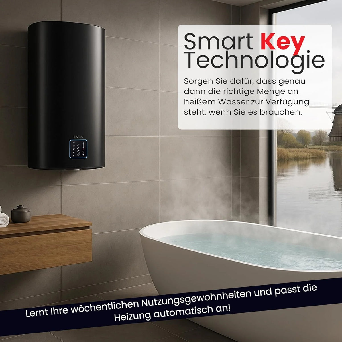 Electric Heater 50 Liters Performance Qh Wifi Dual with Digital Control