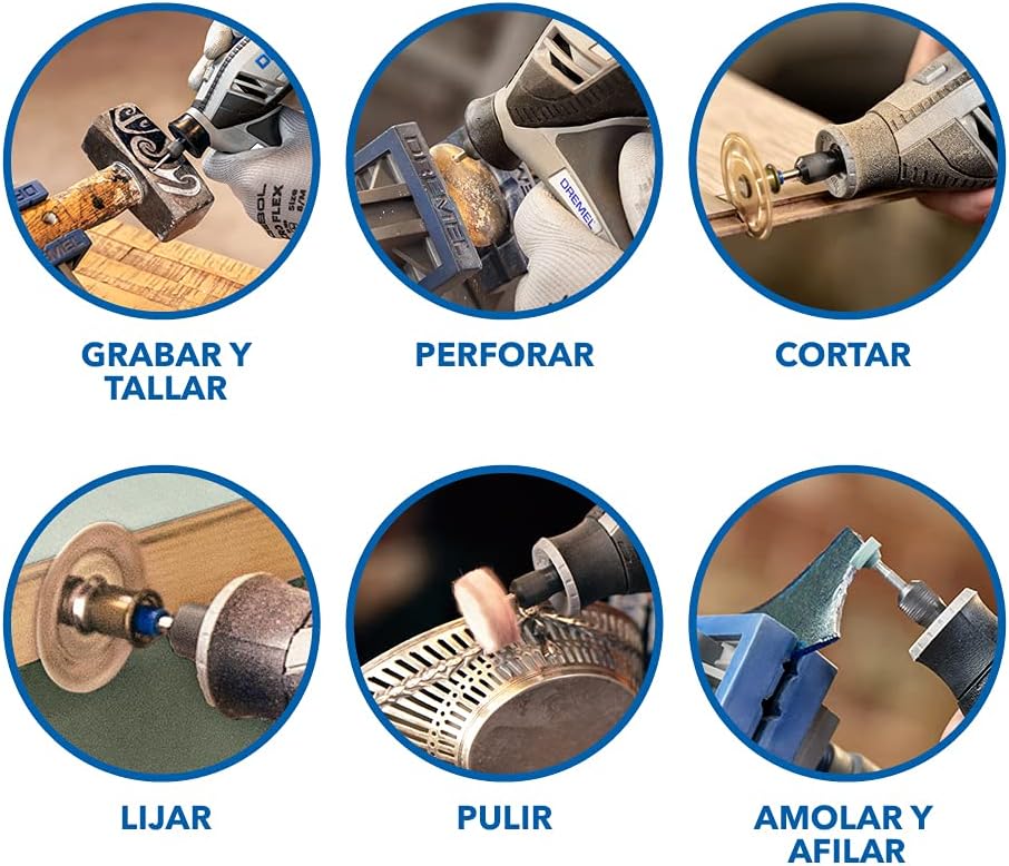 Dremel 4250 Herramienta rotativa de 175 W, kit multiherramienta Amazon Exclusive con 3 complementos y 45 accesorios, motor 175 W con retroalimentación electrónica, velocidad variable 5000-35 000 rpm