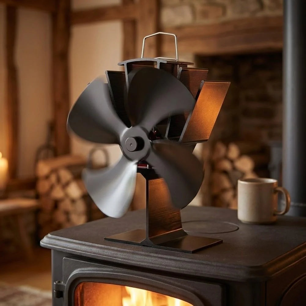 Ventilador para chimenea Metal Sin Electricidad 19cm Ventilador
