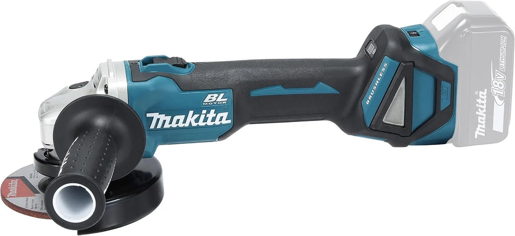 Makita dga511z Amoladora de ángulo 18,0 V (sin batería, sin cargador), Acrilonitrilo butadieno estireno, Multicolor