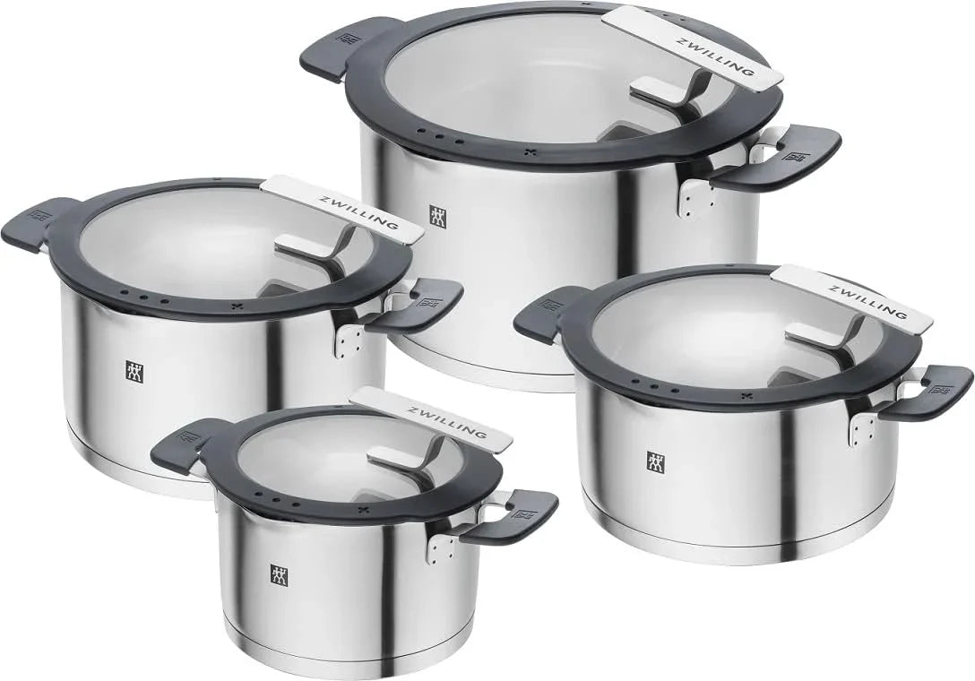 ZWILLING SIMPLIFY 66870-005-0 Pots set Stainless steel 5 pcs. Stainless steel, Silver Black
