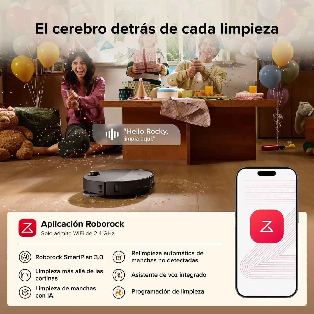 roborock Qrevo Edge 2 Robot Aspirador Succión Extrema de 25000 Pa, Negro