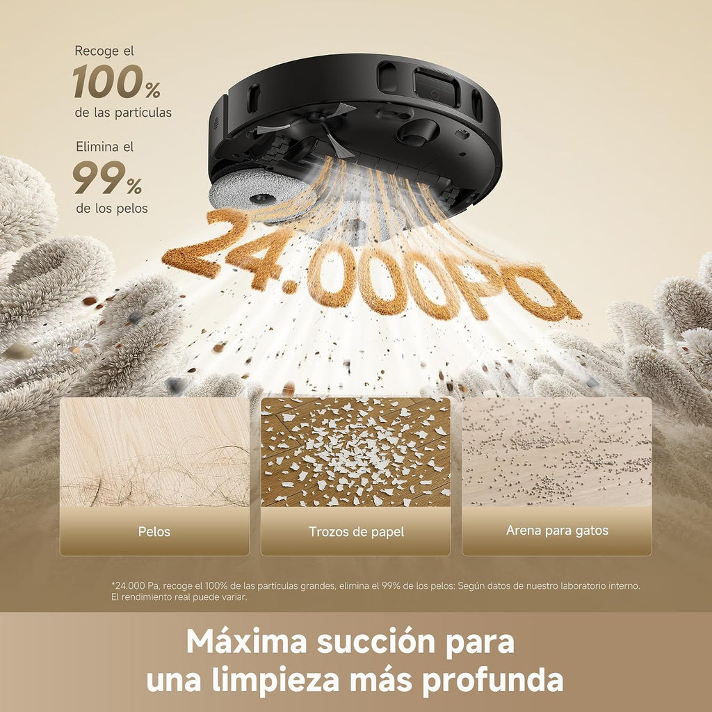 dreame L40 Ultra A Robot Aspirador Friegasuelo, Succión de 24,000 Pa