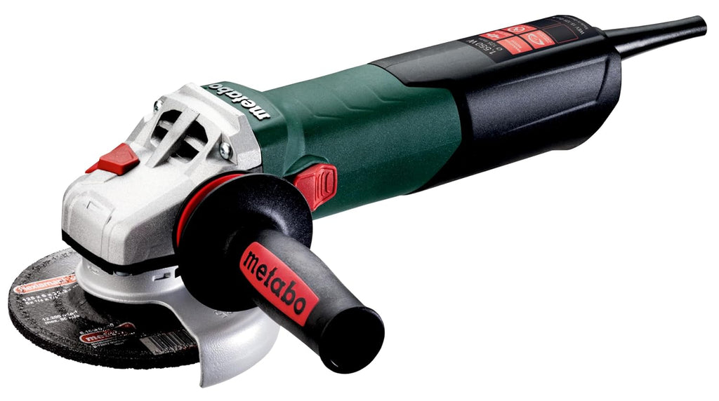 metabo WEV 15-125 Quick, Amoladora Angular 1550 W, 125 mm y Arranque Suave