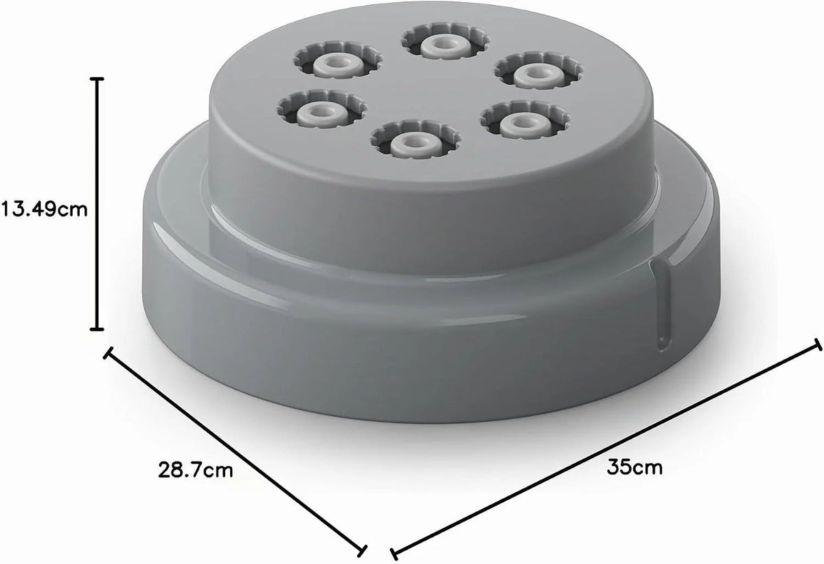Philips Máquina para Hacer Pasta - Totalmente Automática, Pesaje Automático, 4 Moldes, Libro Recetas, Blanco/Gris Claro Atardecer (HR2345/19)