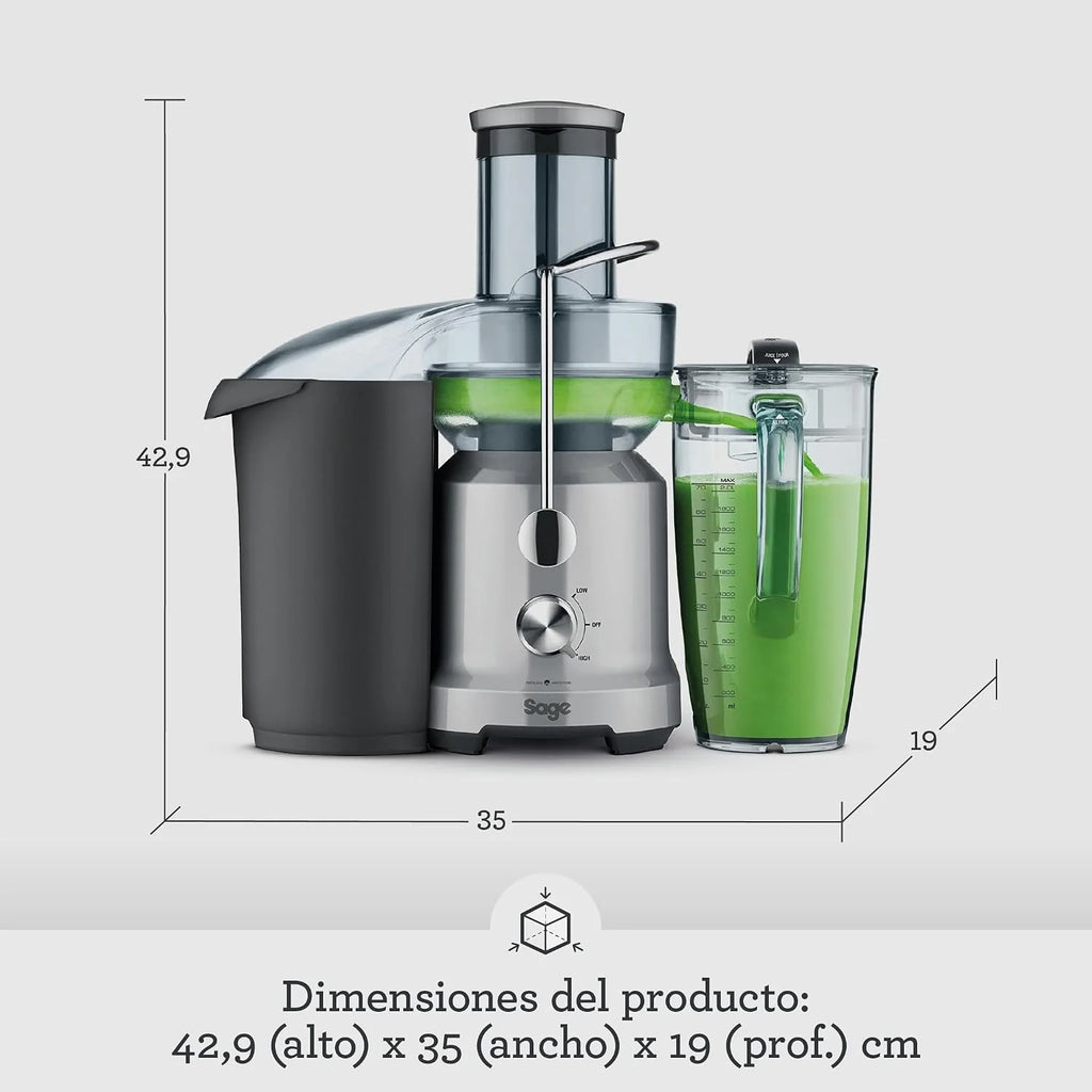 Sage Nutri Juicer Cold - Exprimidor de Zumo, Plata