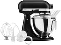 KitchenAid Classic Batidora Amasadora 4.3L, 10 Velocidades con Arranque Suave, Pala, Gancho y Varilla, Acción Planetaria, 59 Puntos de Contacto, Black Matte