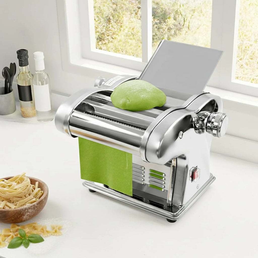 Cortador de masa 3 cuchillas máquina de pasta eléctrica de acero inoxidable