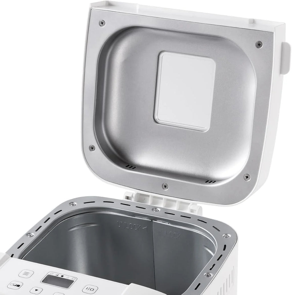 Russell Hobbs Panificadora de Pan, 12 programas, 3 niveles de corteza, compacto (temporizador, 2 tamaños pan de 750 g y 1.000 g, pan básico, integral, baguette y repostería), 27260-56