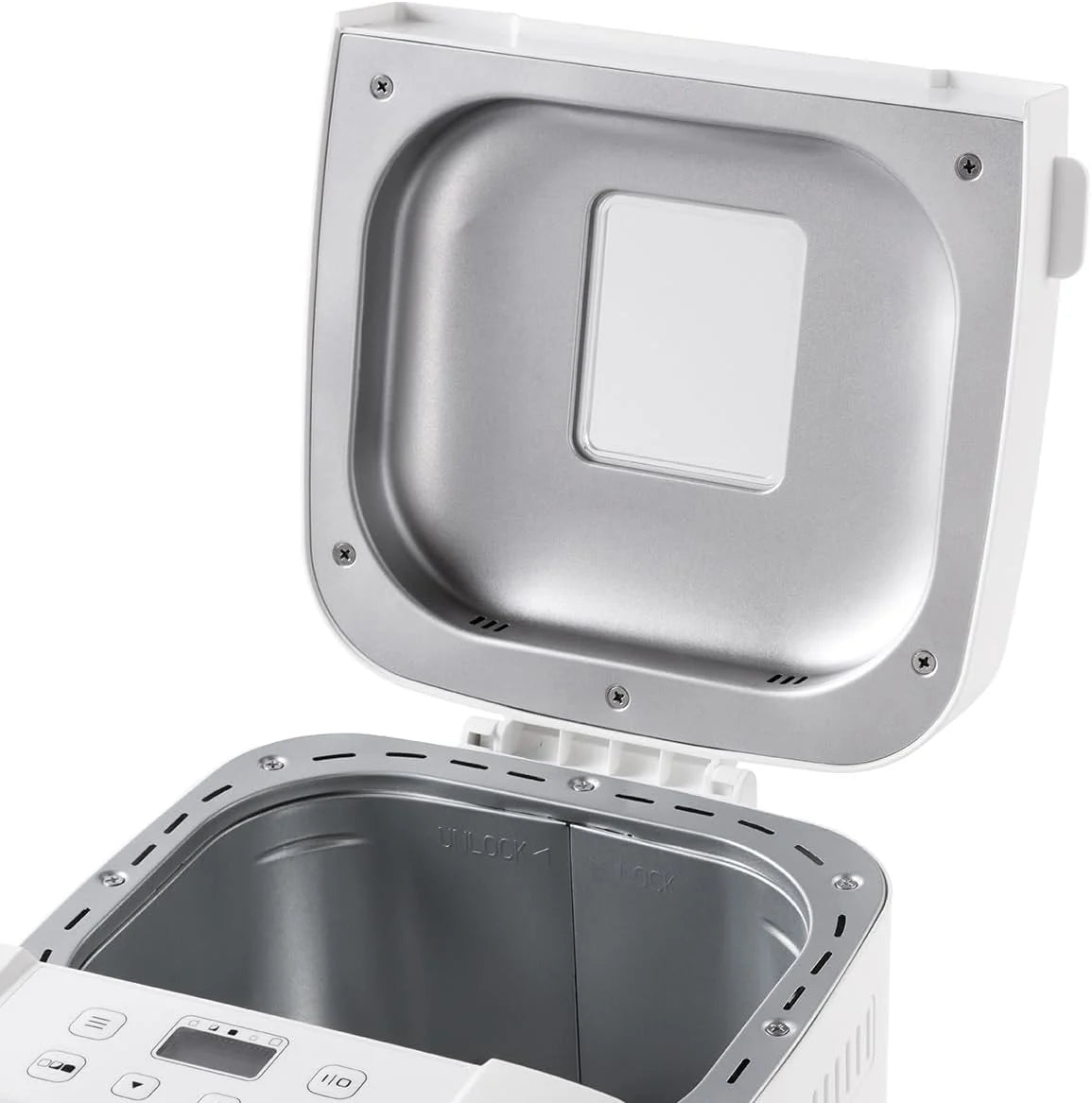 Russell Hobbs Panificadora de Pan, 12 programas, 3 niveles de corteza, compacto (temporizador, 2 tamaños pan de 750 g y 1.000 g, pan básico, integral, baguette y repostería), 27260-56
