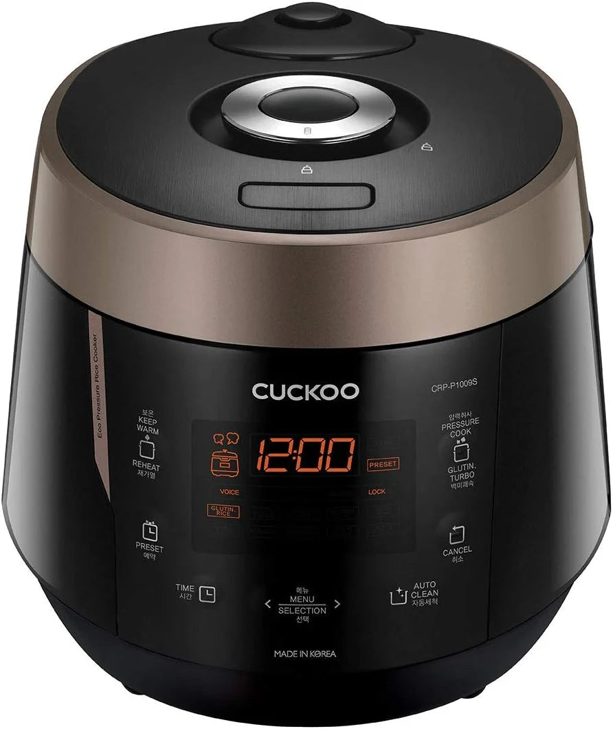 CUCKOO CRP-P1009S olla arrocera a presión de vapor programable, olla a presión, olla de cocción lenta de acero inoxidable