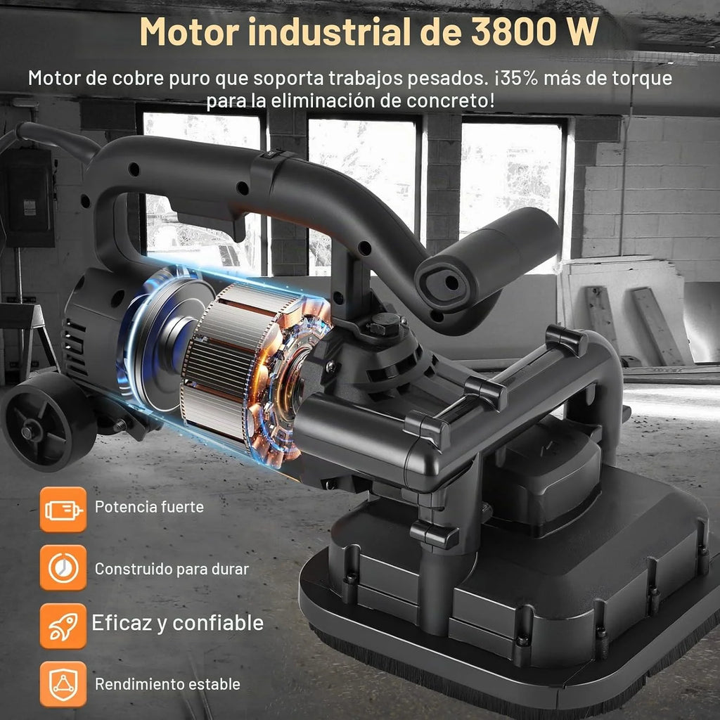 YUCHENGTECH Pulidora de Hormigón 4 Cabezales 3800W