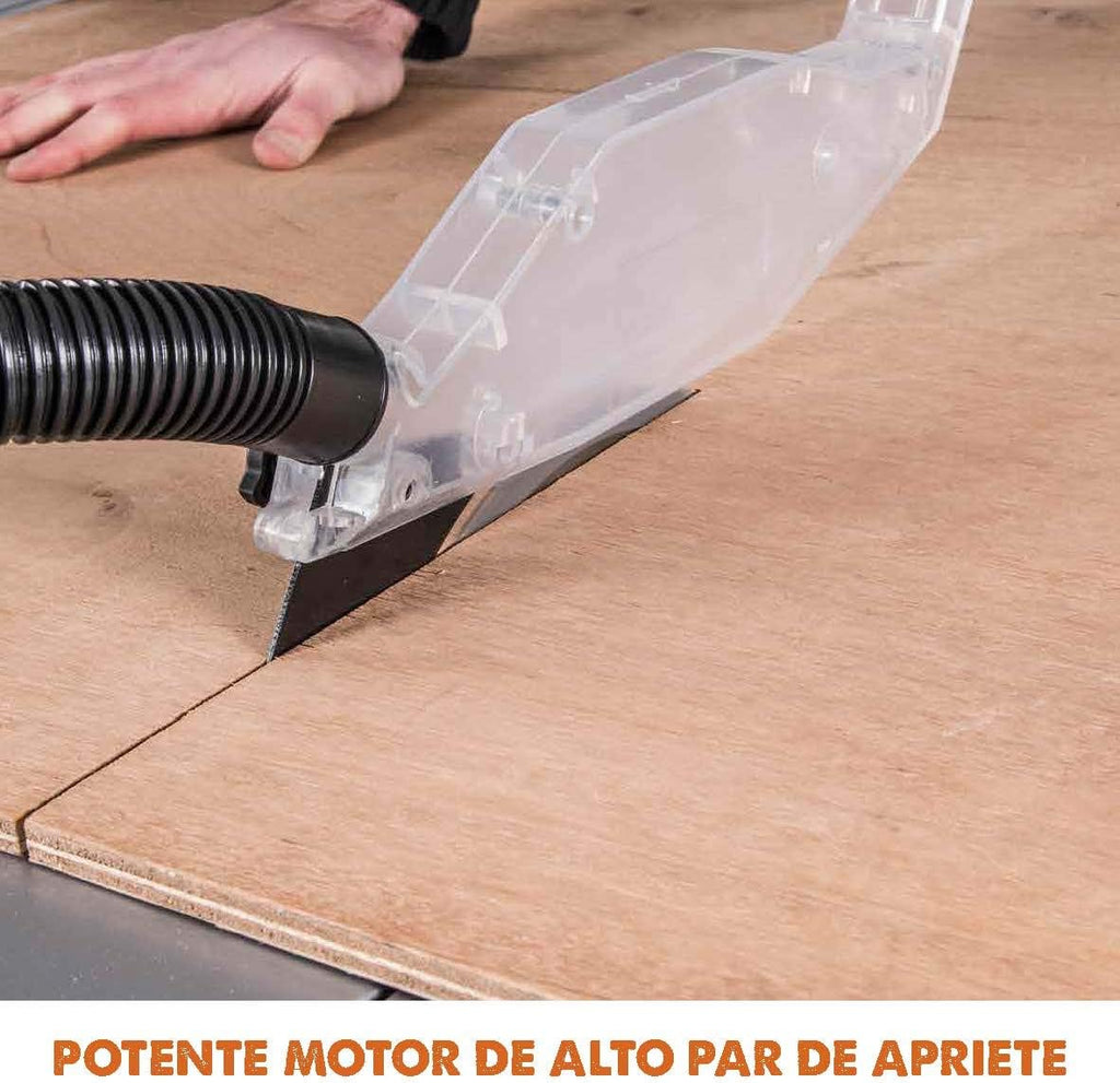 EVOLUTION POWER TOOLS 057-0003 Sierra de mesa multimaterial Rage 5-S, 1500 W, 230 V, 255 mm