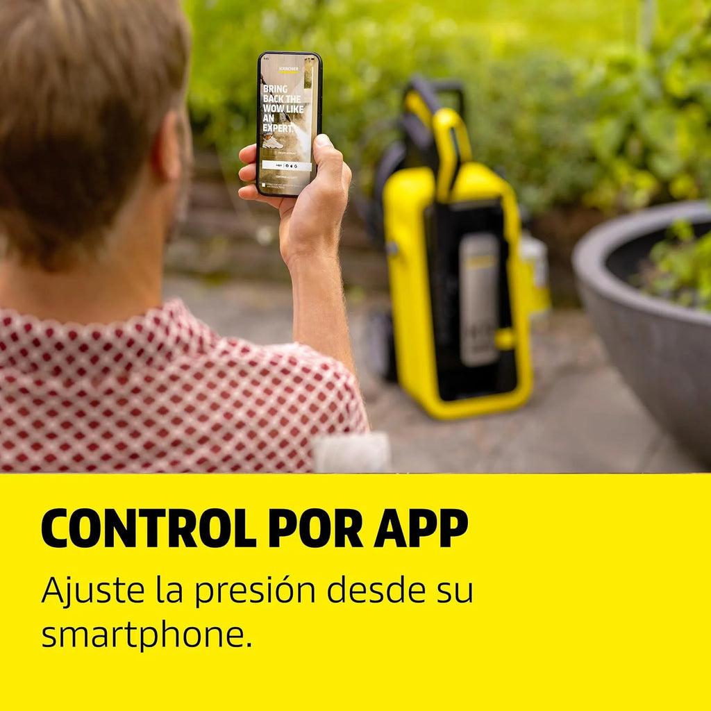 Kärcher hidrolimpiadora K 7 Comfort Premium Connect Home, presión: máx. 180 Bar, caudal: 600 l/h, área: 60 m²/h, Manguera de Alta presión, Tambor para Manguera, Control Mediante App, Home Kit