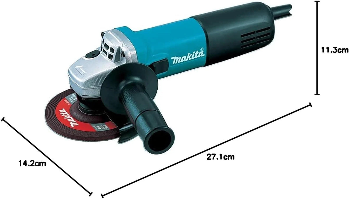 Makita 9558NBRZ Amoladora Angular 125 mm, 840 W, Negro y Azul, Size