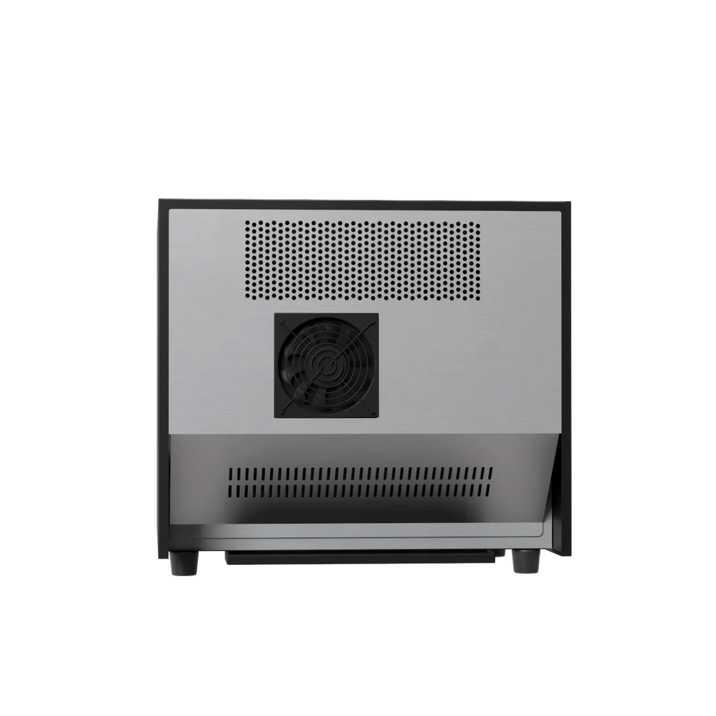 2025 Nevera para vino JINJUNYE, enfriador compacto para 12 botellas, mini bodega de mostrador con control de temperatura, nevera para vino independiente con puerta de vidrio para el hogar, oficina, bar, regalo para hombres