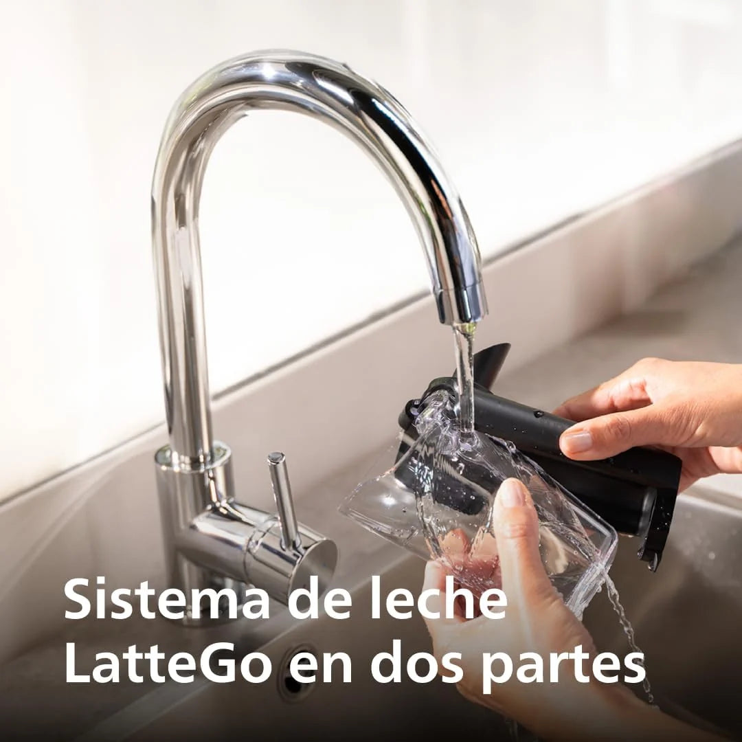 PHILIPS 5500 Cafetera Superautomática LatteGo, 20 bebidas, Gris