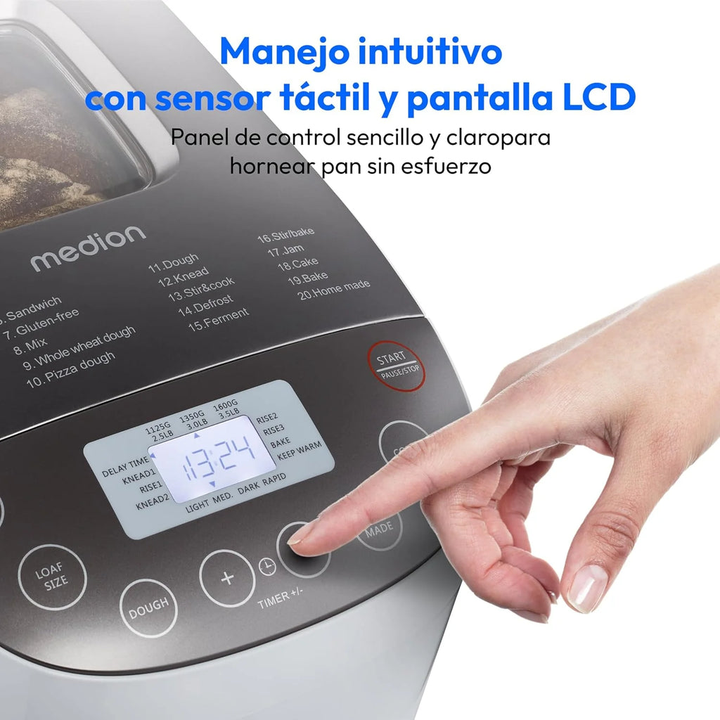 MEDION Panificadora, 950 W, hasta 1600 g