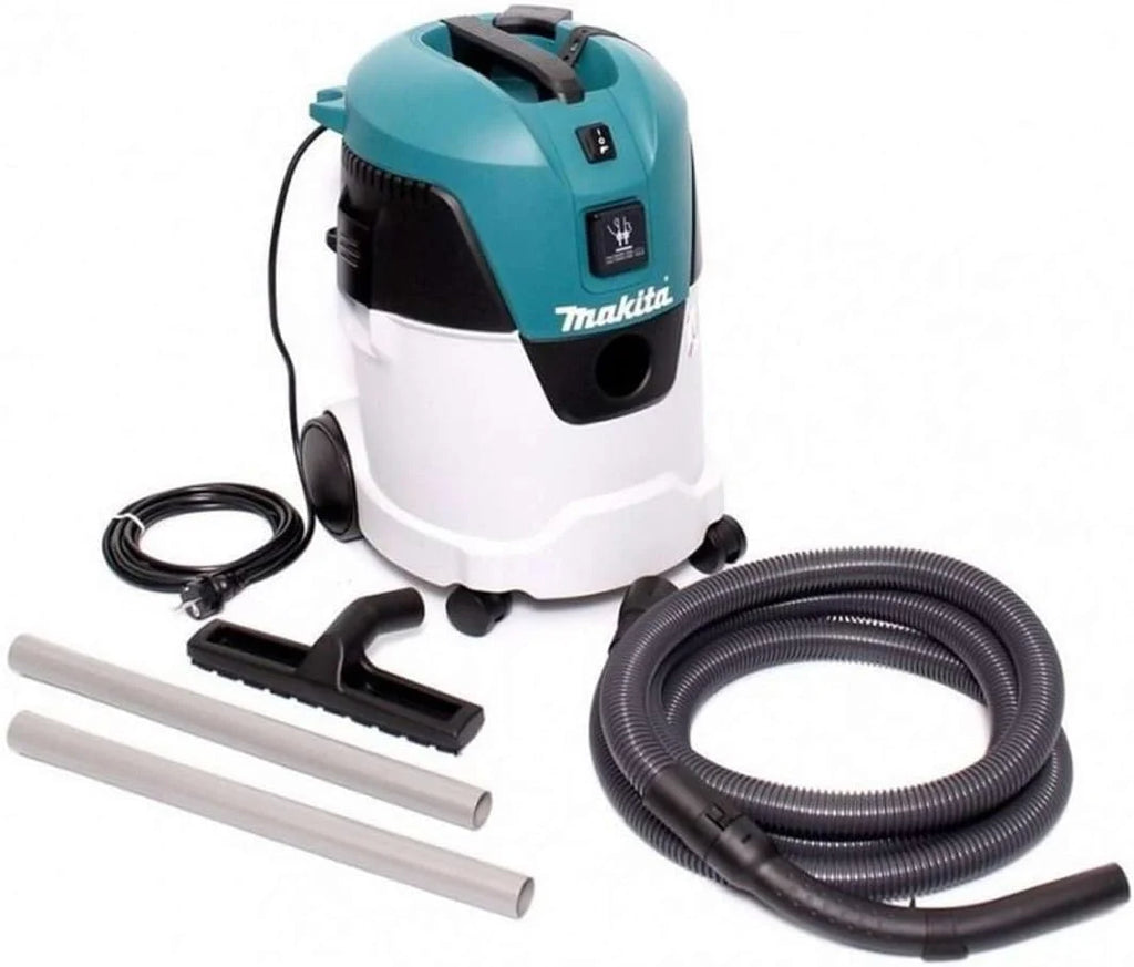Makita VC2512L - Aspirador 25L 1.300W, Color: Azul, Negro y Blanco