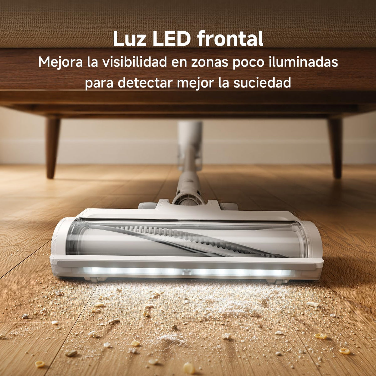 XIAOMI Aspiradora inalámbrica G20, 25 kPa / 150 AW, 60 min de autonomía, filtración 99.9%, con luz Frontal para detección de Polvo, Ideal para Suelos Duros, alfombras y Pelo de Mascotas