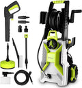 DEKOPRO Hidrolimpiadora de 2200 W Aplicable para El Hogar, El Jardín O El Coche, con Un Caudal de 360 L/h, Una Presión de 160 Bares, Y Equipada con Conectores Rápidos Y Boquillas Regulables