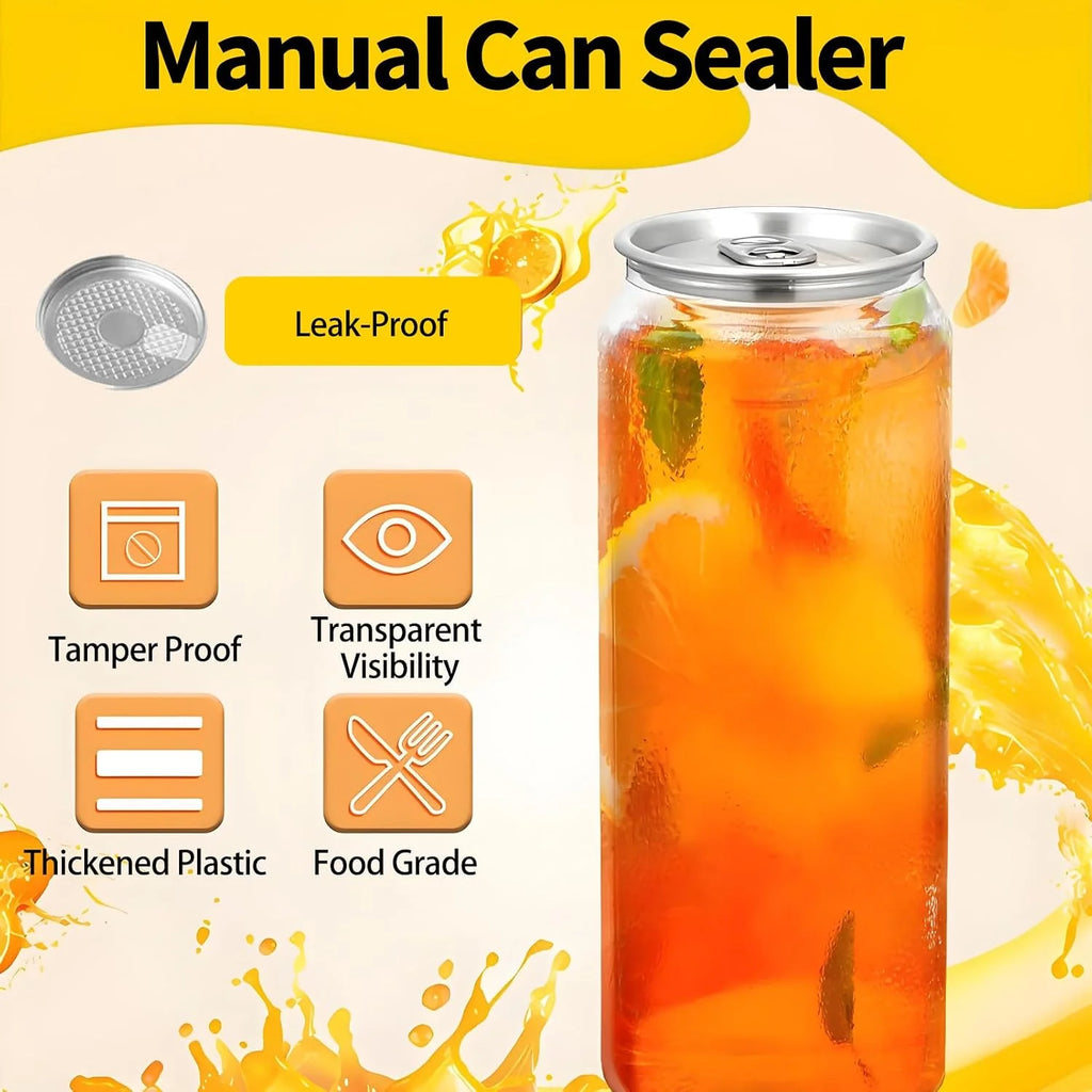 Máquina selladora manual de latas, máquina manual para sellar latas de hojalata, altura ajustable, para sellar botellas de PET, latas de cerveza, zumo, café, refrescos y otras bebidas. 100one-400ml