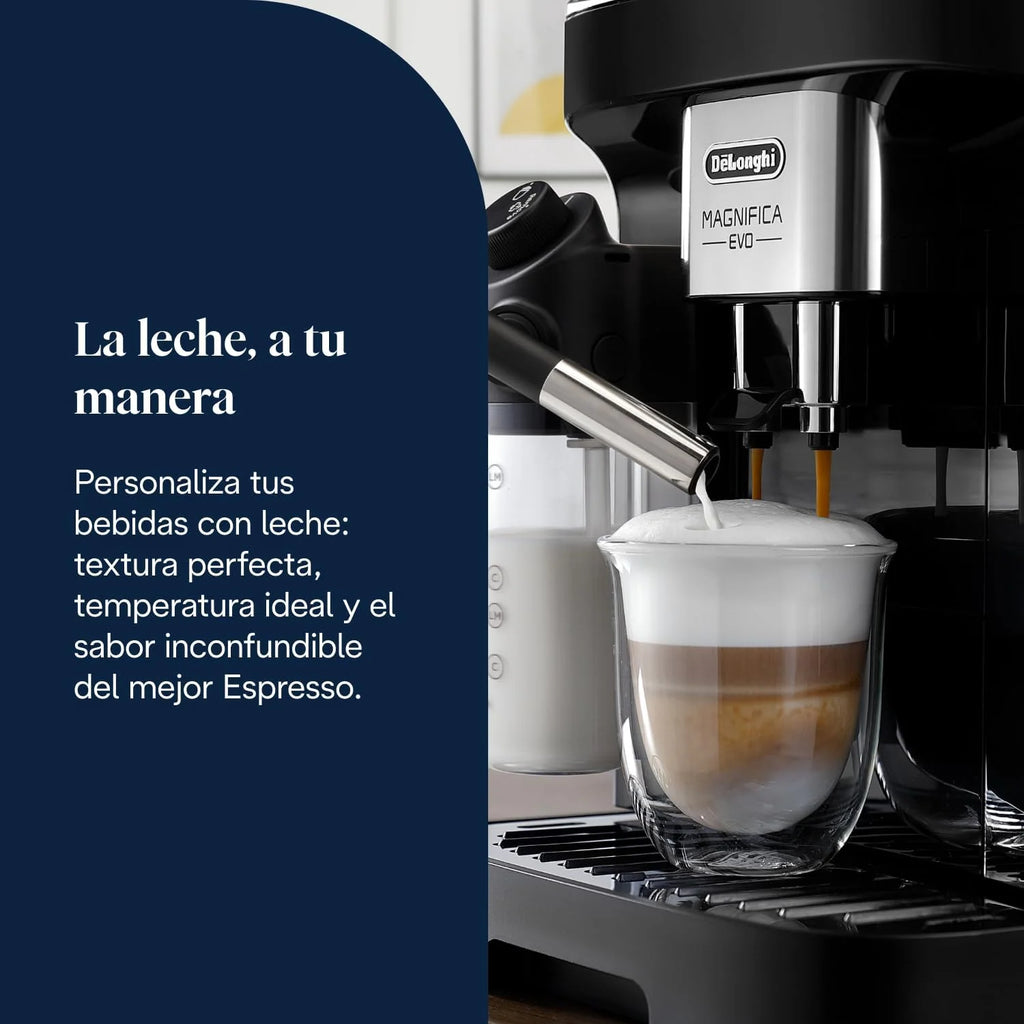 De'Longhi Magnifica Evo - Cafetera Superautomática 7 Bebidas Negro