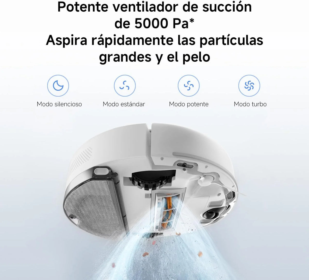XIAOMI S40C Robot Aspirador con Fregado, 5000 Pa, Control App y Voz
